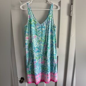 Lilly Pulitzer Beach Print Sleeveless Dress size M